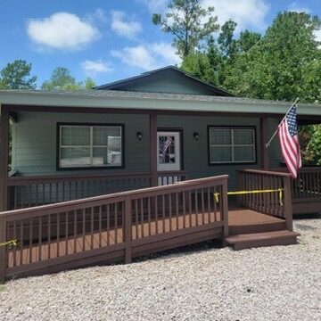 Commercial Office Building Painting Front Deck and Ramp